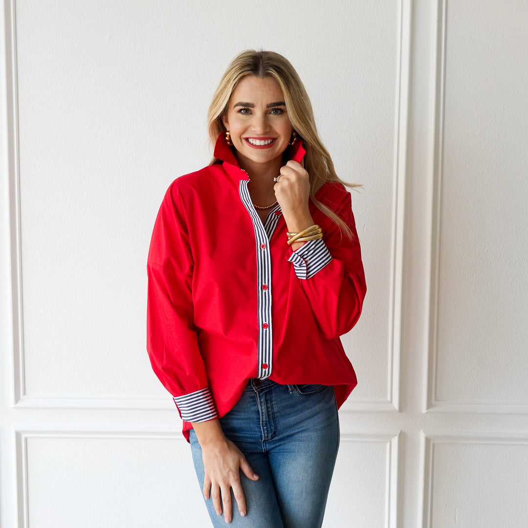 Katherine Top | Red & Black