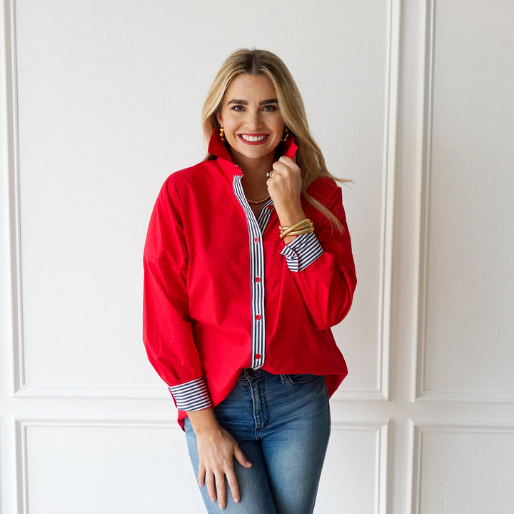Katherine Top | Red & Black