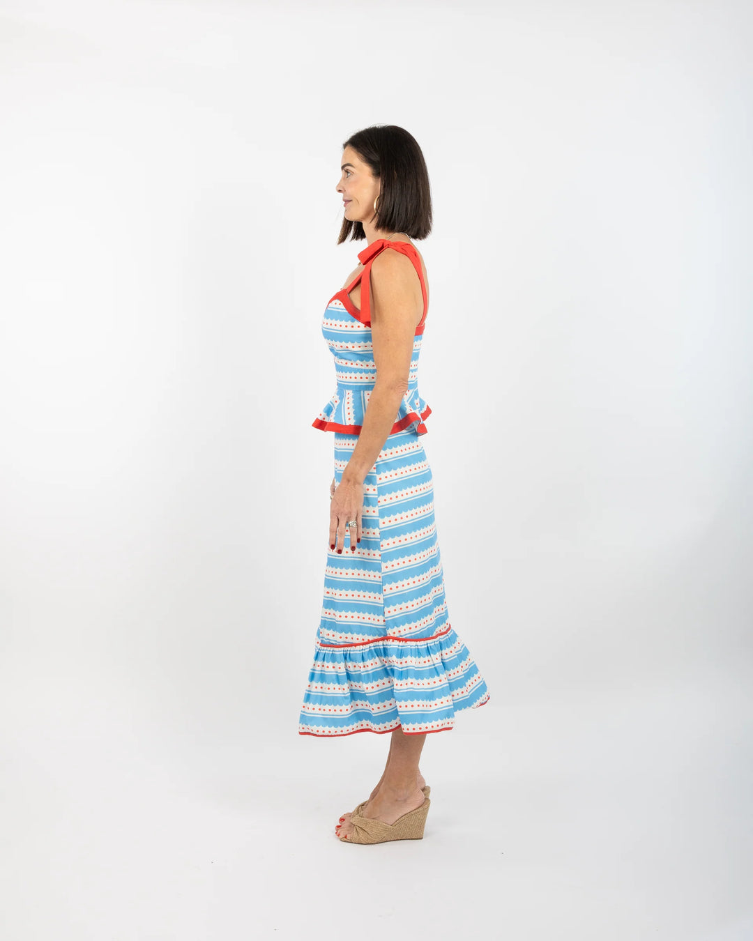 Addie Top | Blue Scallop
