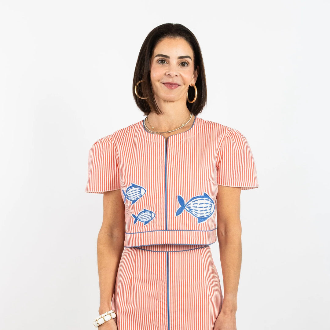 Emmy Top | Fish Applique