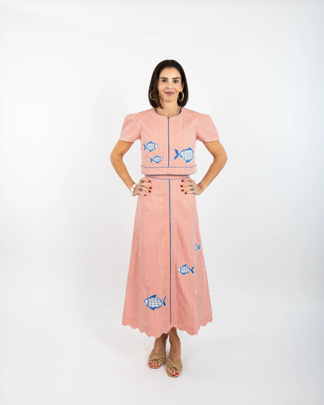 Emmy Maxi Skirt | Fish Applique