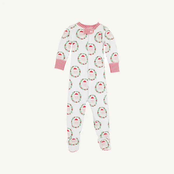Knox's Night Night Footed | North Pole and Richmond Red Stripe