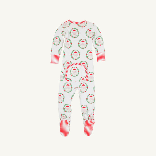 Knox's Night Night Footed | North Pole and Richmond Red Stripe