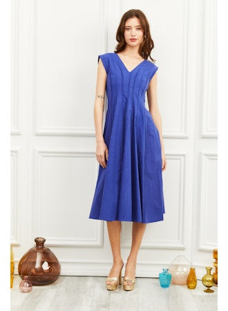Bowery Midi Dress | Blue Shower