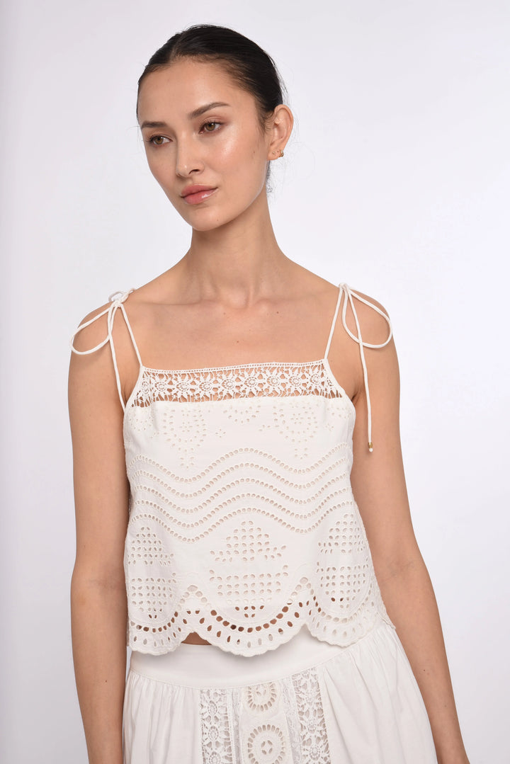 Ellie Cami Top | Bright White