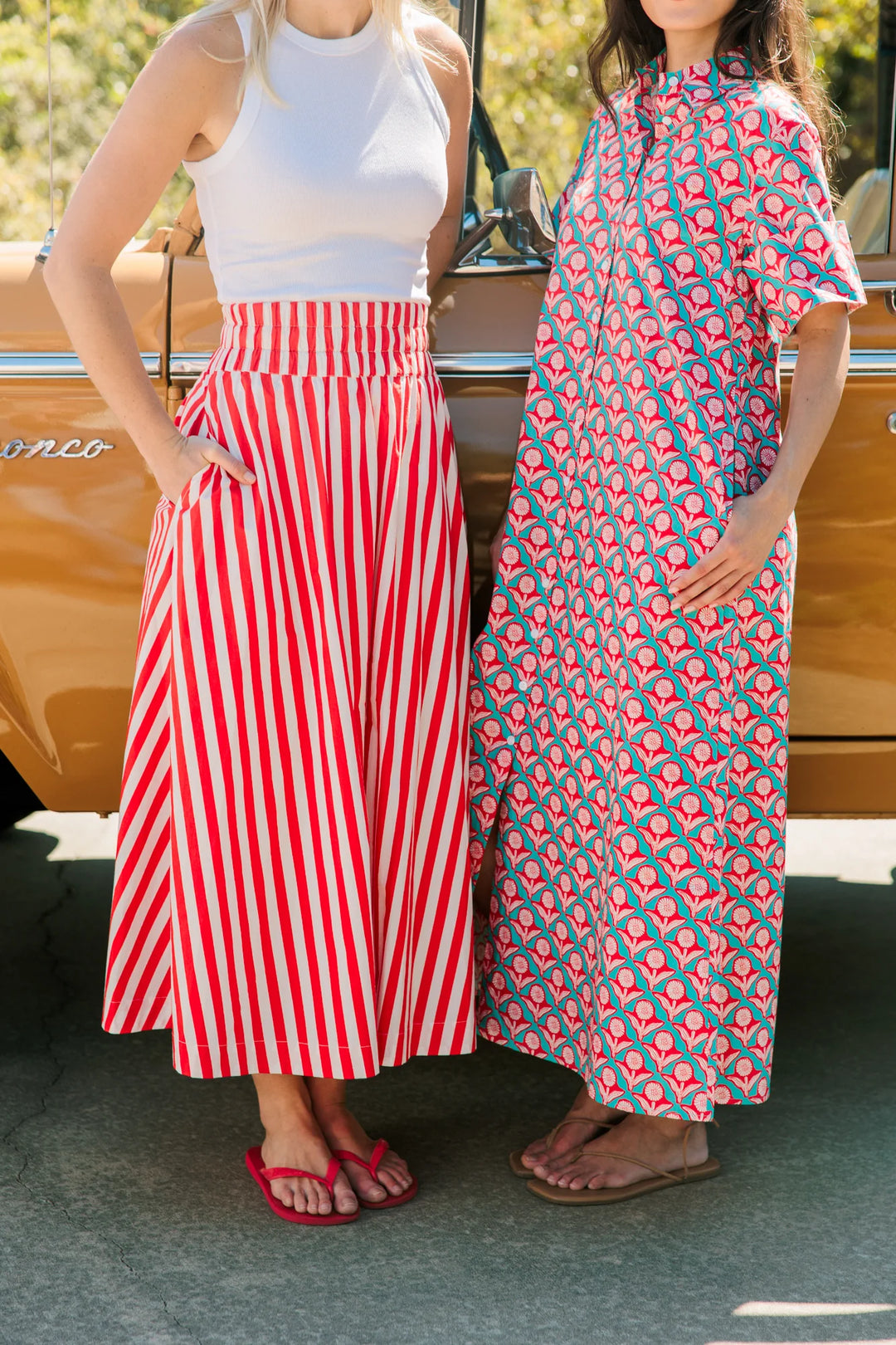 Pavilion Skirt | Red Stripe