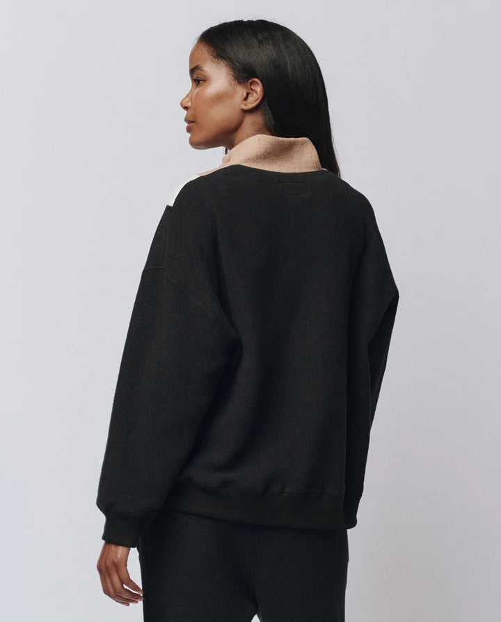The Colorblock Chalet Sweatshirt | Almost Black