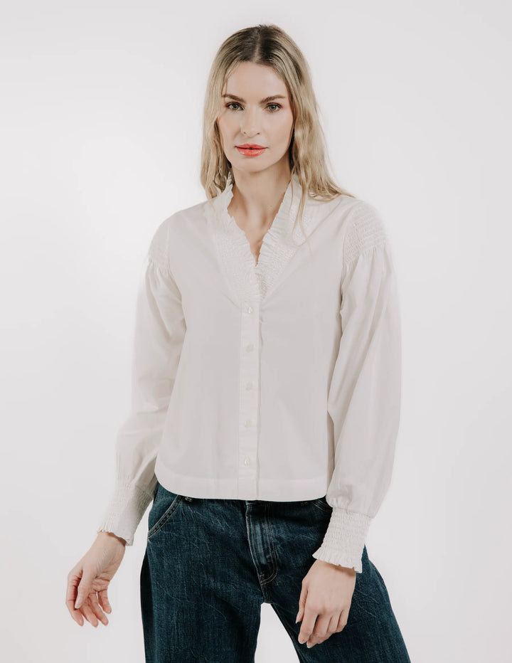Zinnia Top | Bright White