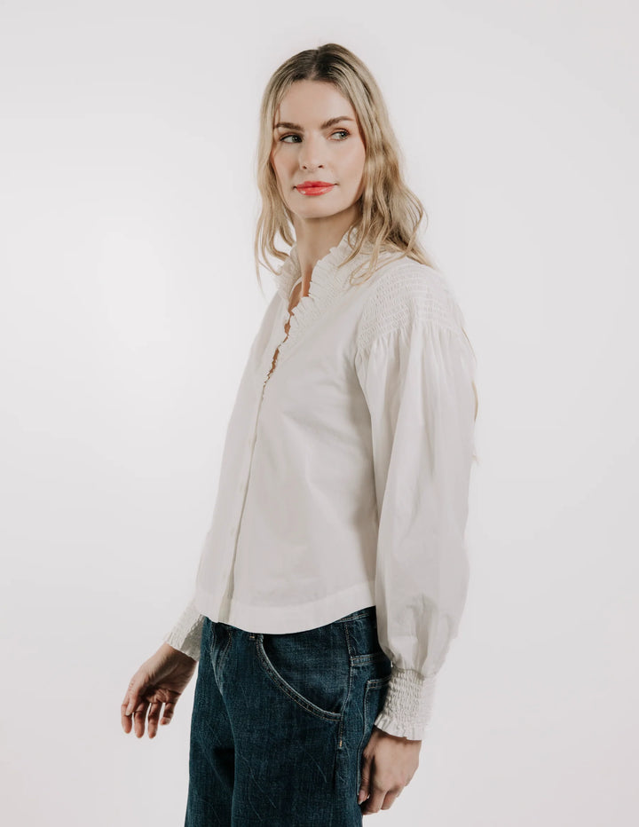 Zinnia Top | Bright White