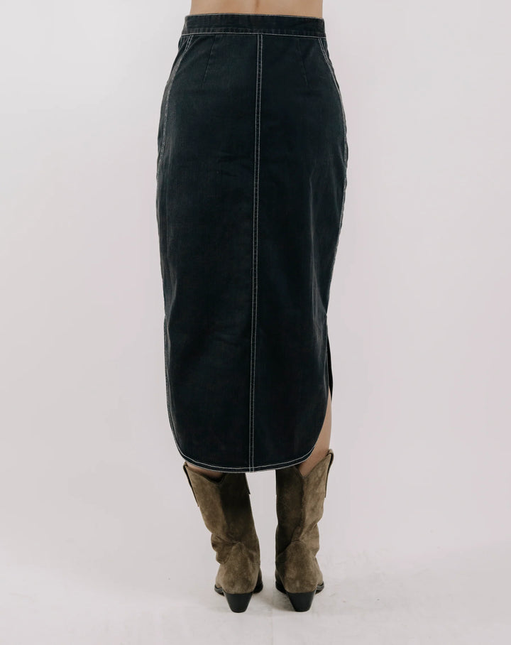Apolline Midi Skirt | Pagent Blue