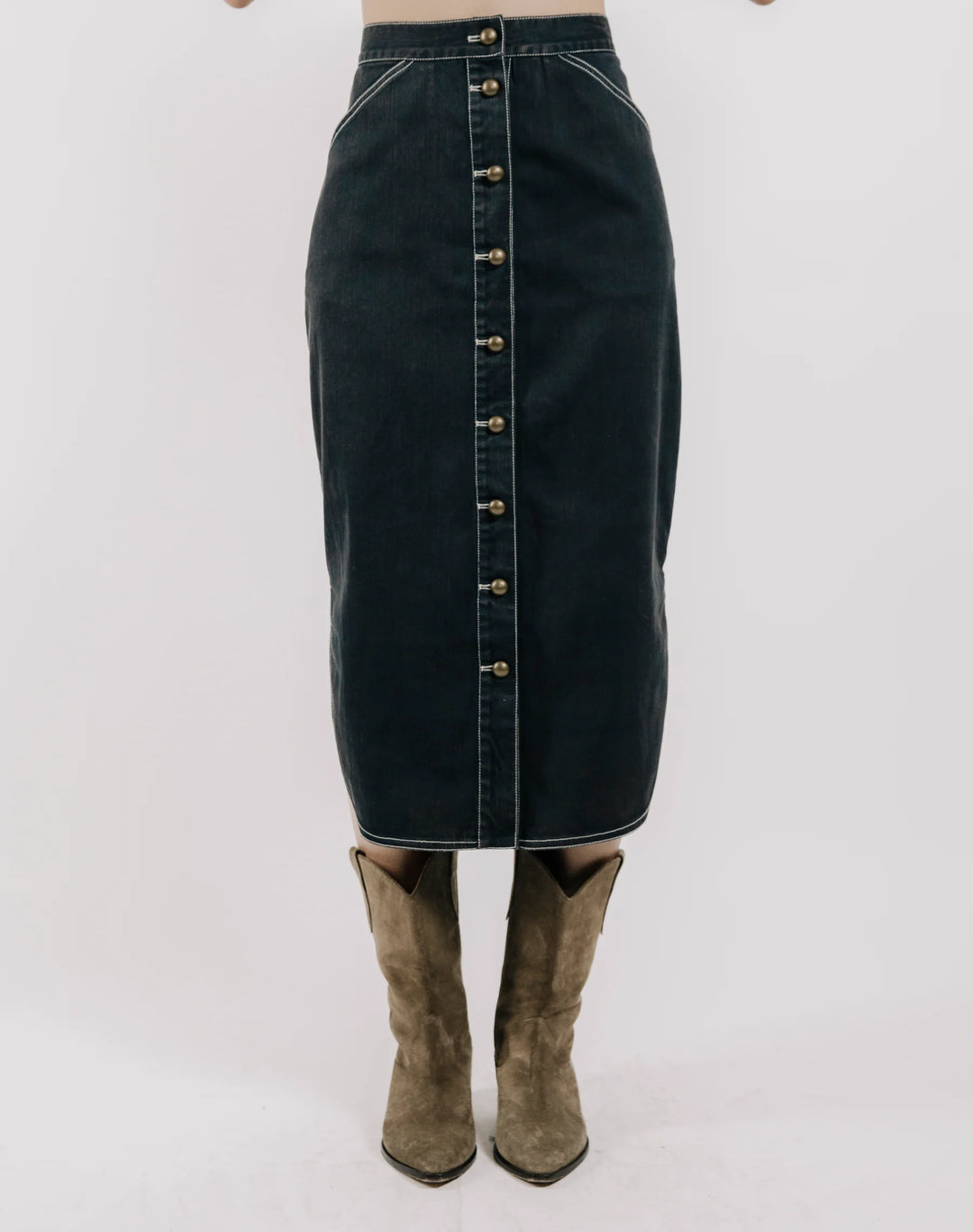 Apolline Midi Skirt | Pagent Blue