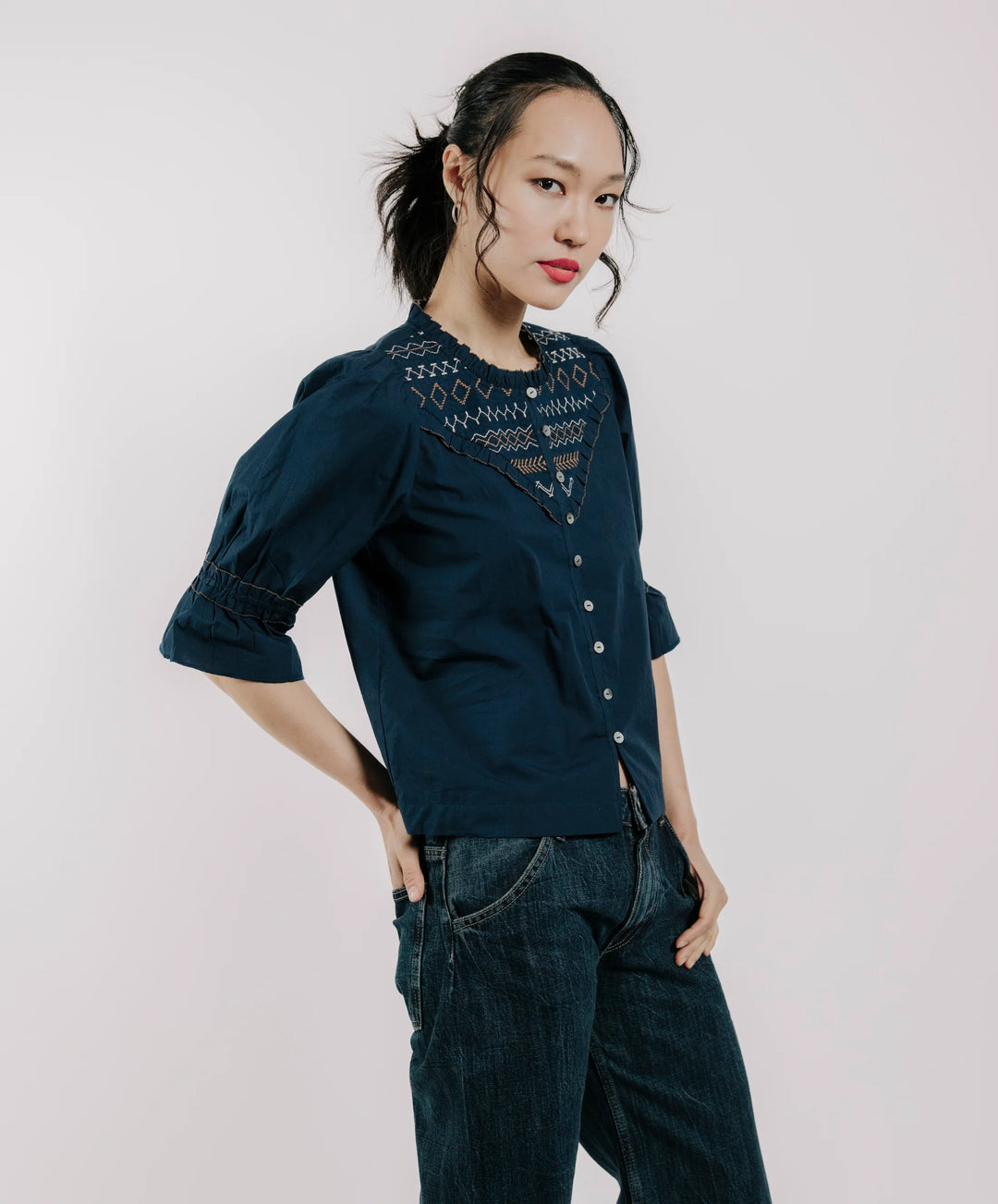 Sophie Top | Pagent Blue