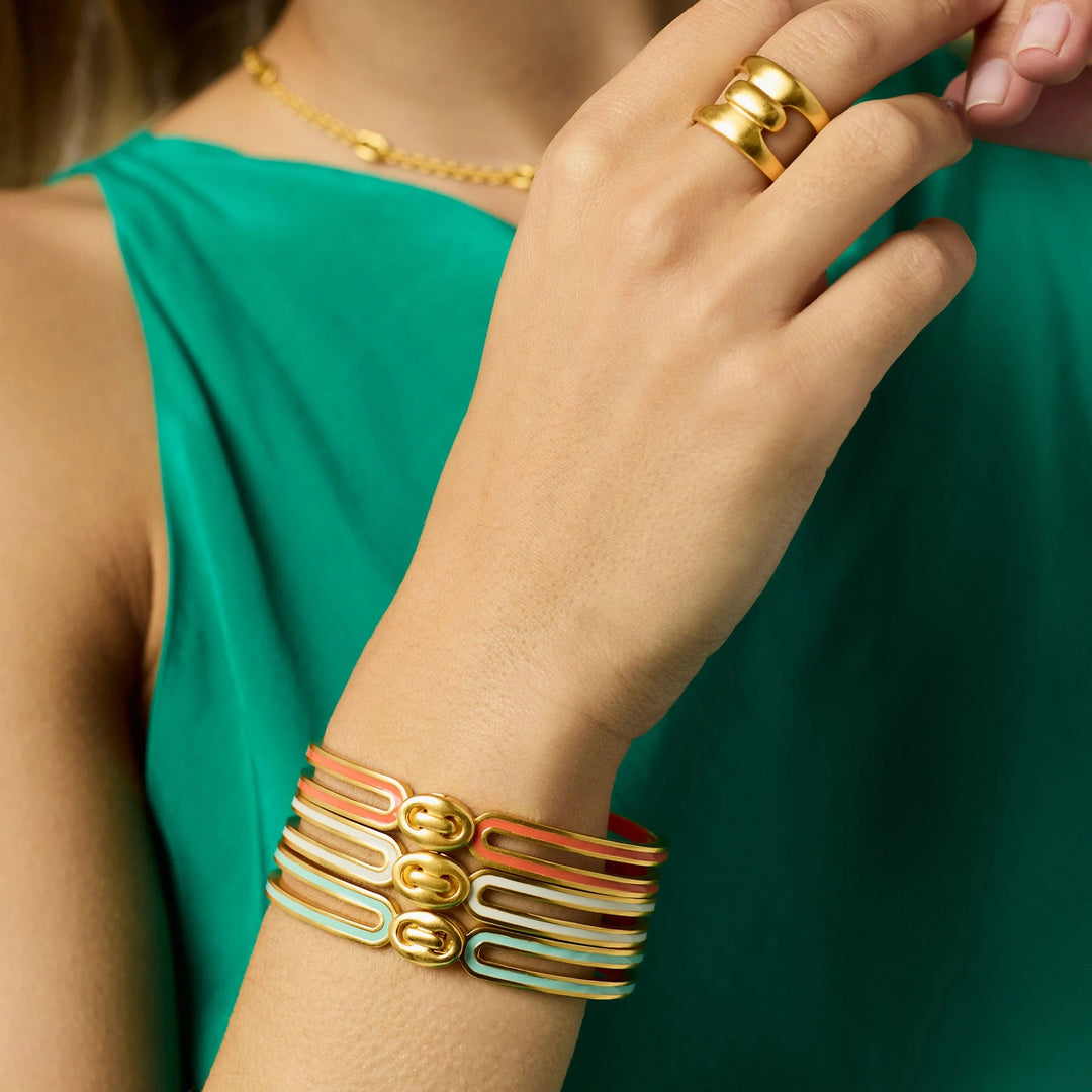 Laguna Enamel Hinge Bangle | + Colors