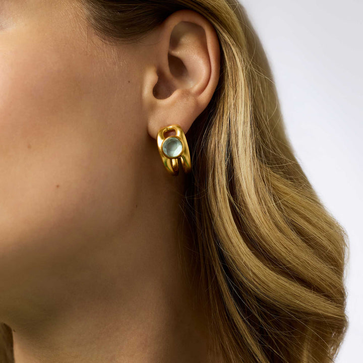 Laguna Stone Hoop | +Colors