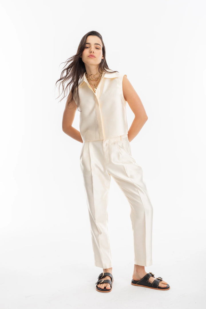 Rome Taffeta Pants | Off White