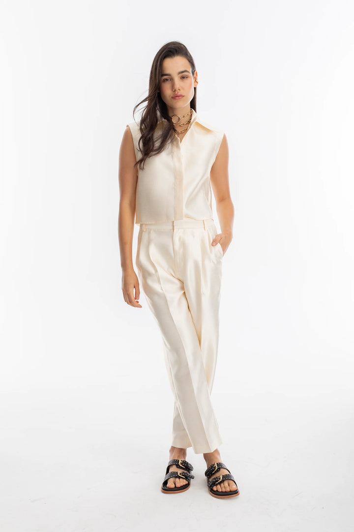 Rome Taffeta Pants | Off White