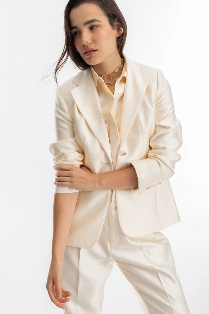 Oslo Taffeta Blazer | Off White