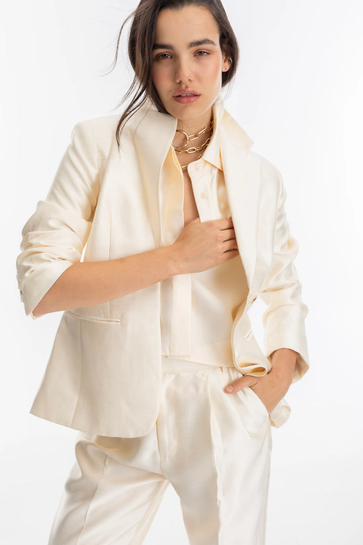 Oslo Taffeta Blazer | Off White