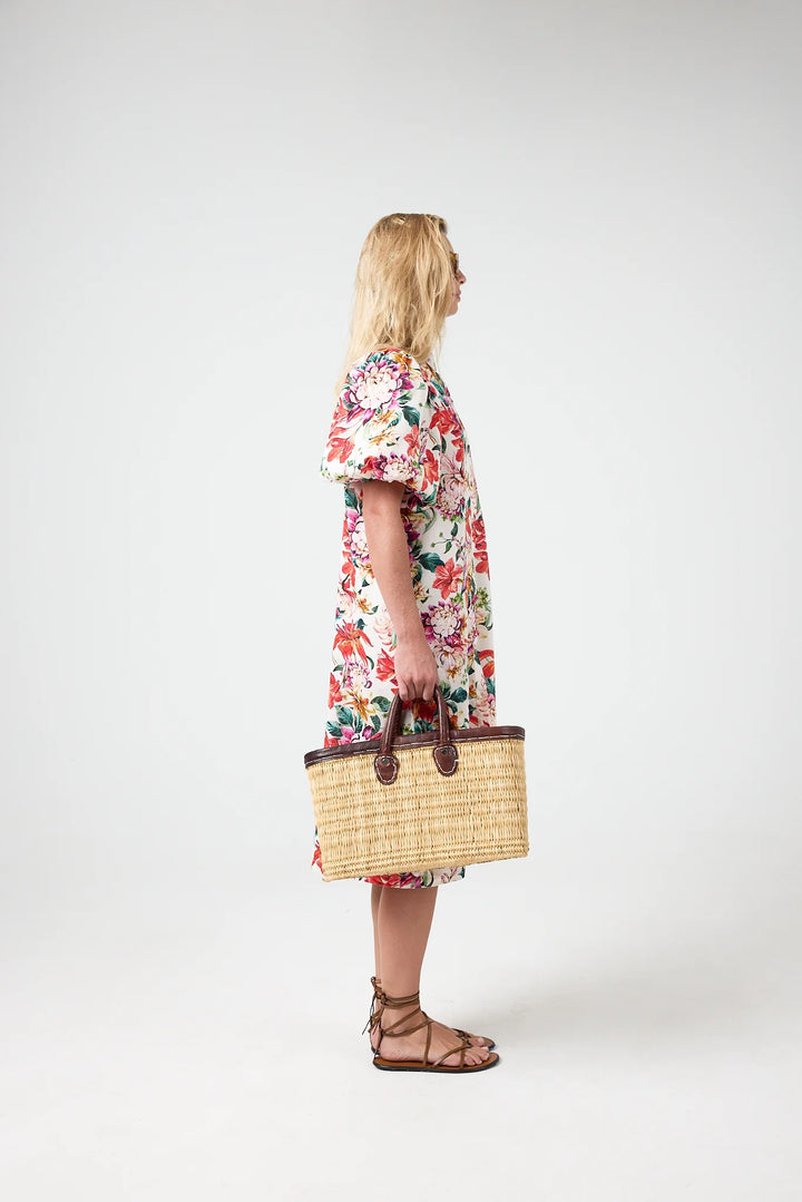 Angel Linen Dress | Full Bloom Print