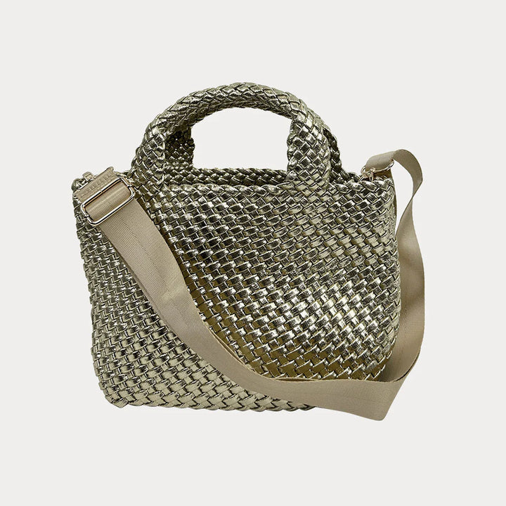 Lexi Metallic Woven Tote | + Colors