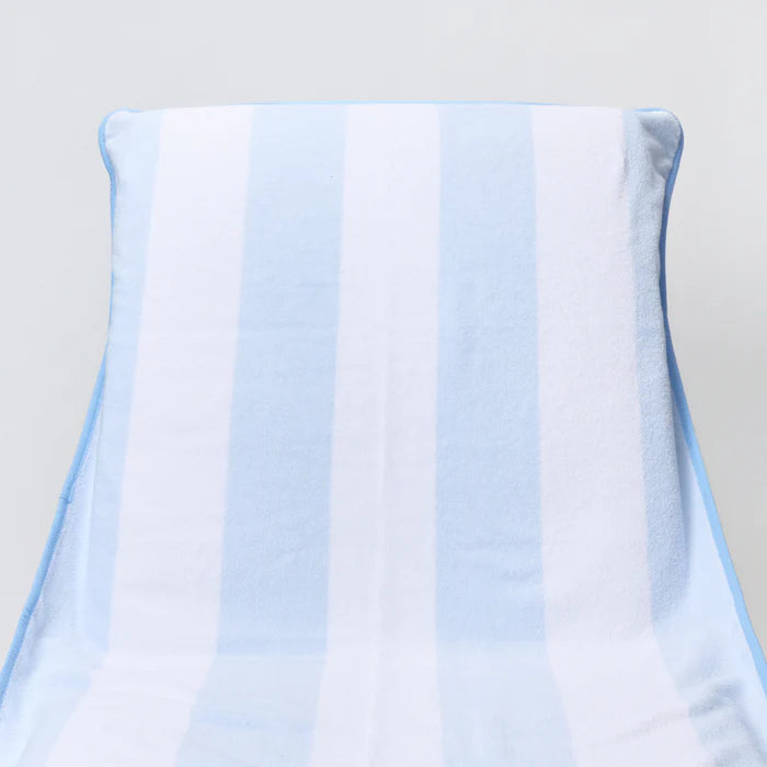 Beach Chair Cover | Light Blue Stripe