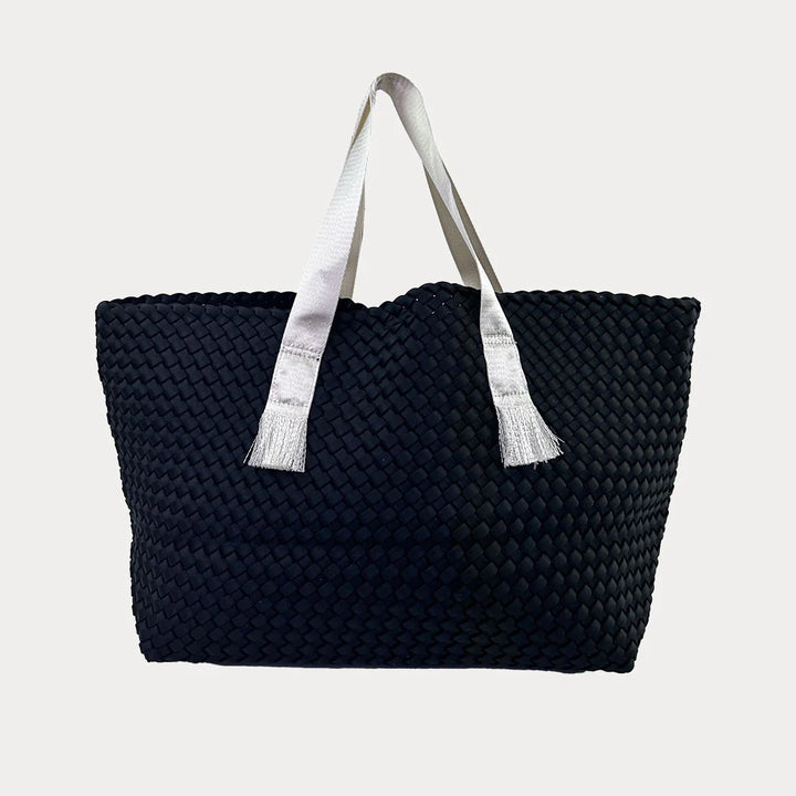 Linden Contrast Handled Woven Neoprene Tote | + Colors
