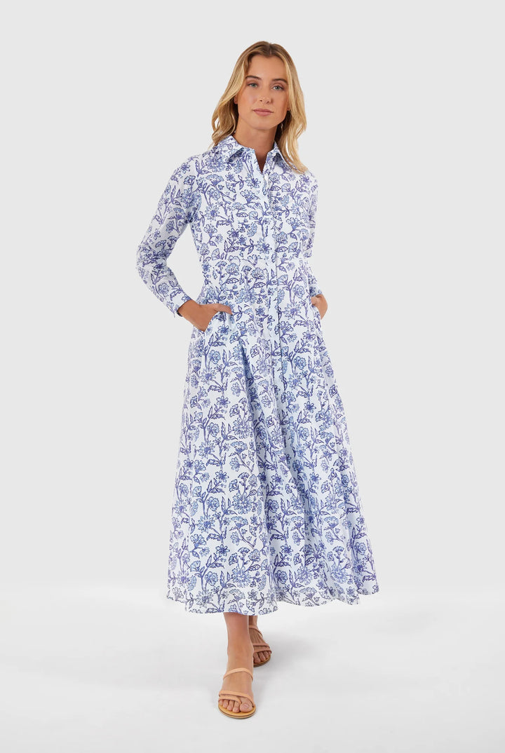 Classic Shirtdress | Jacobean Floral
