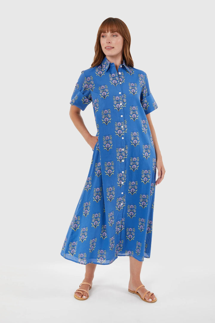 Gibbons Dress | Cornflower Mughal