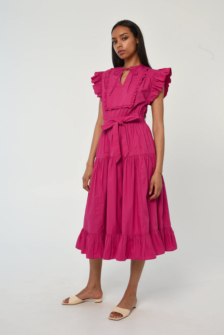 Nadia Dress | Carmine