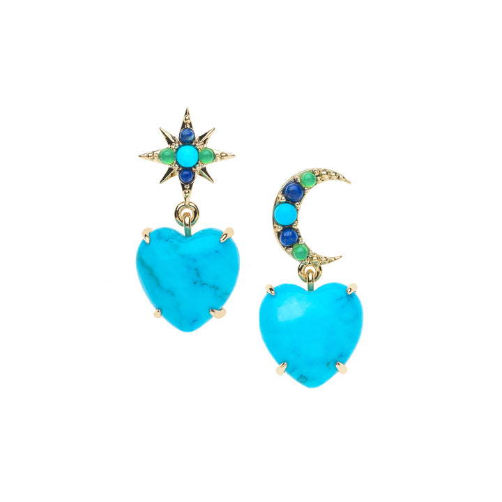 Love You To the Moon and Stars Earrings