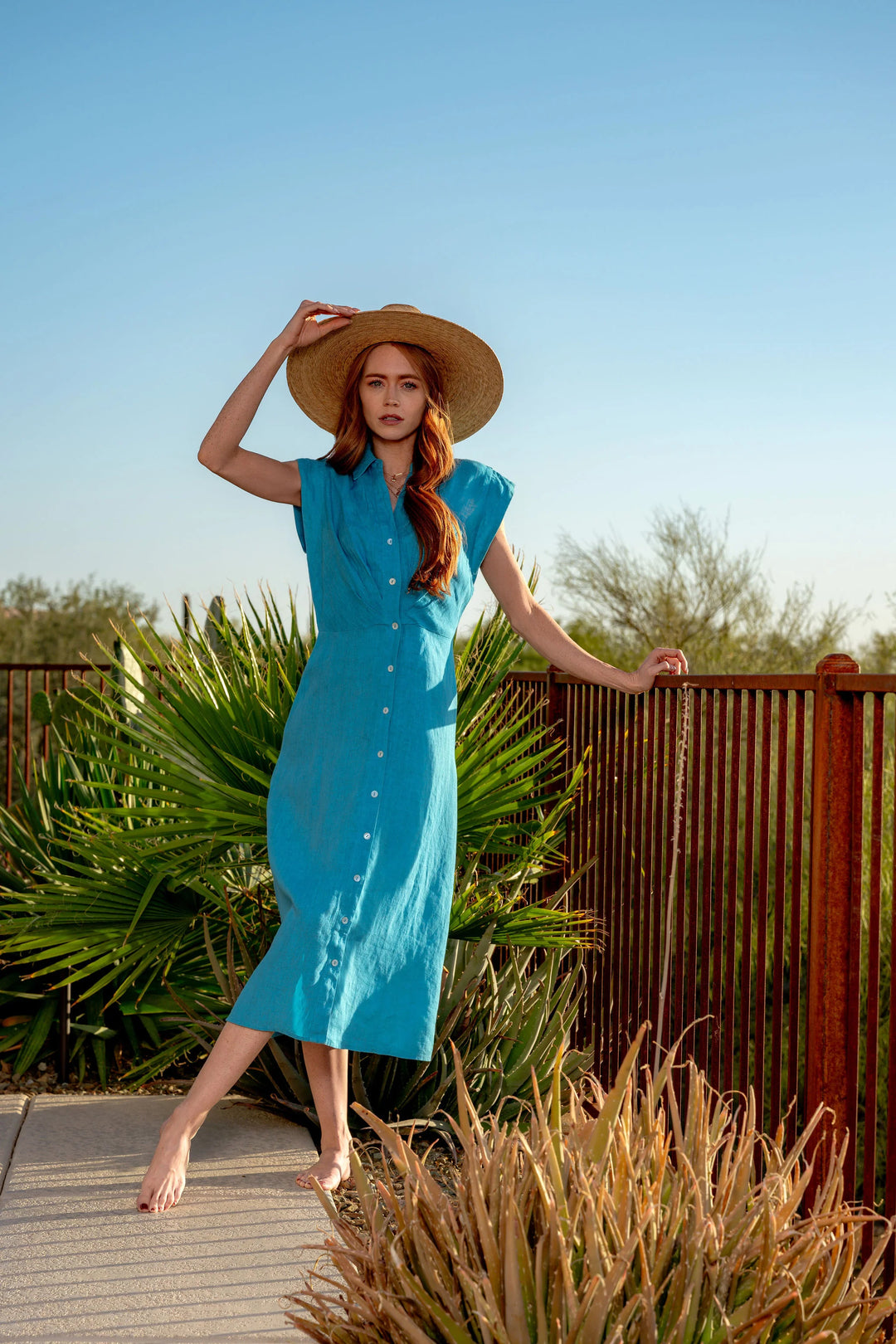 maui linen dress The Maui Seashell Dress