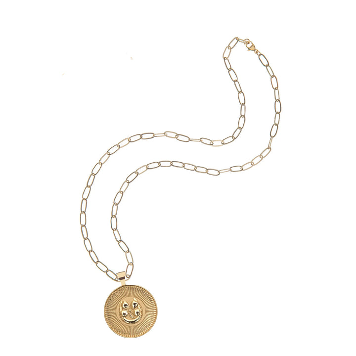 Lucky Original Pendant on 18" Drawn Link Chain