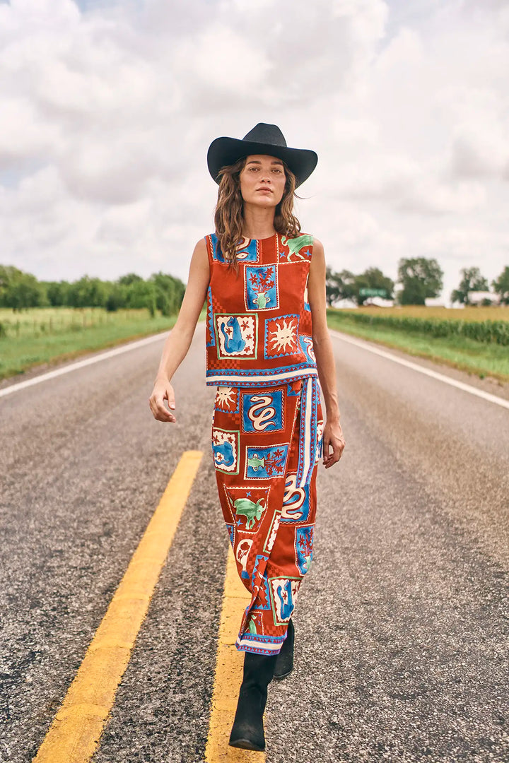 Paloma Wrap Skirt | Santa Fe