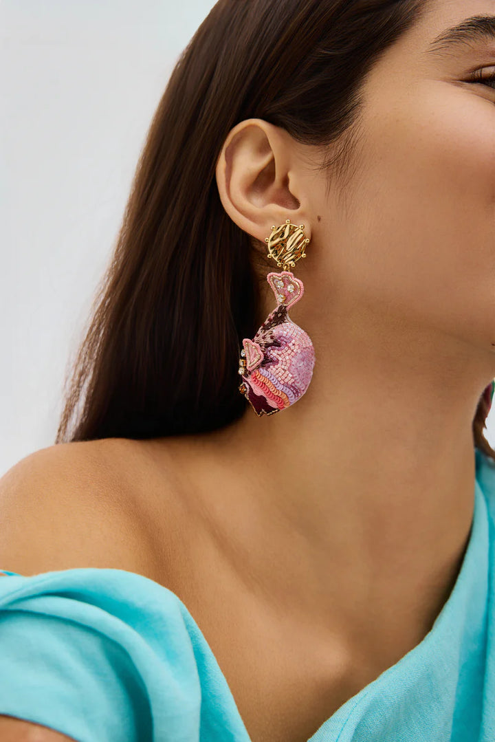 Luxe Pufferfish Earrings