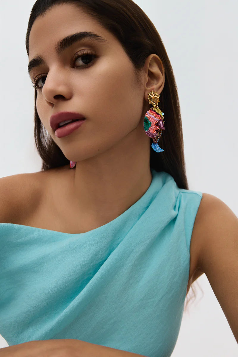 Luxe Pufferfish Earrings