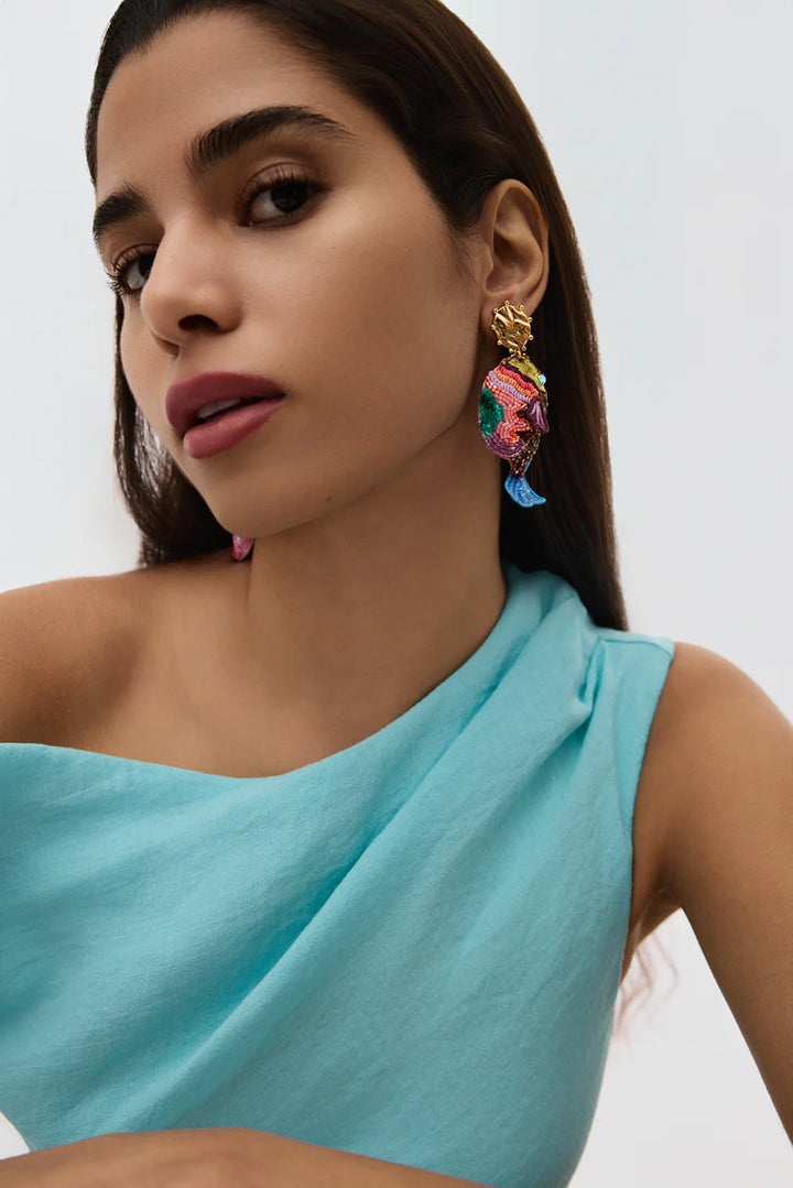 Luxe Pufferfish Earrings