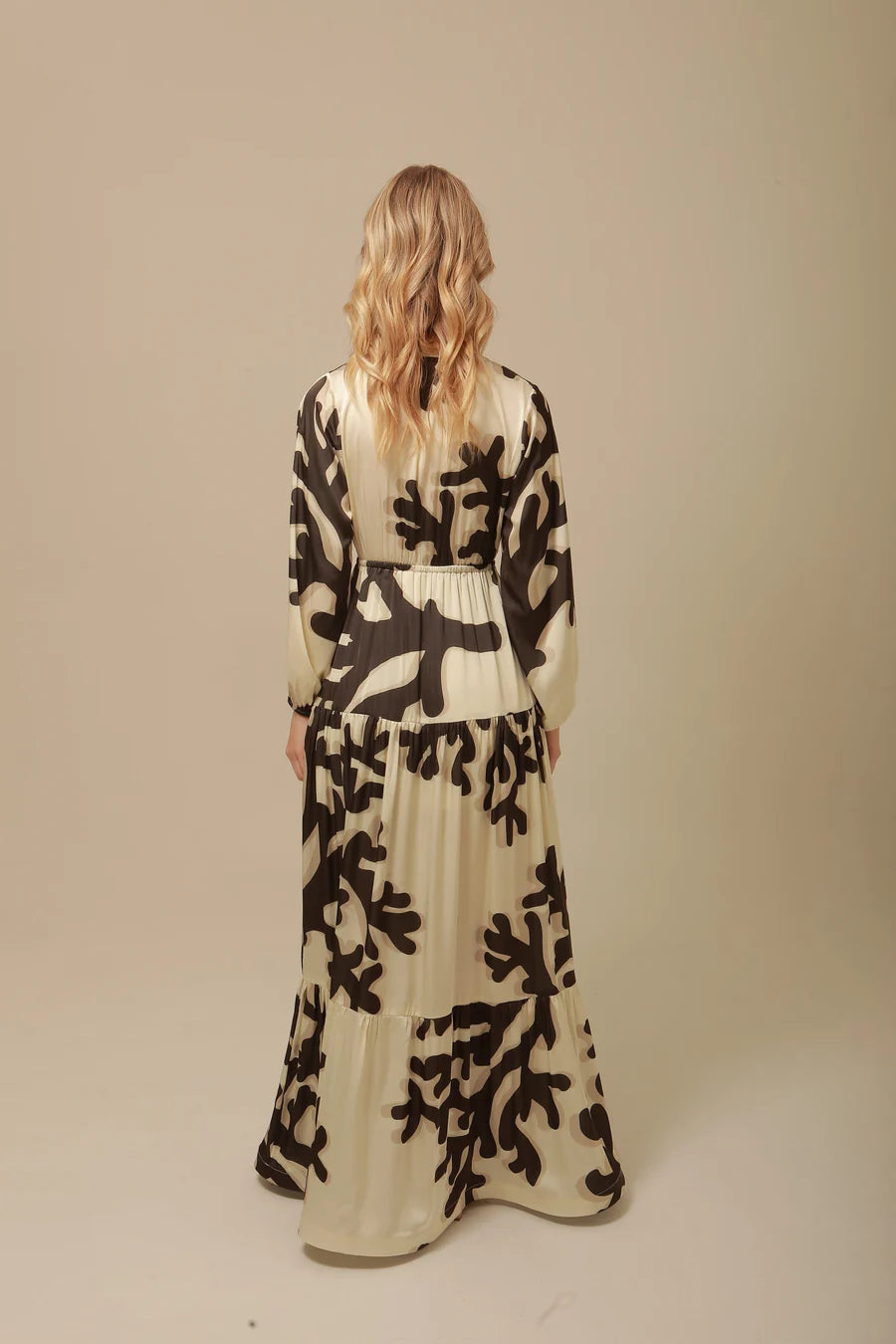 Eva Dress | Ivory/Black