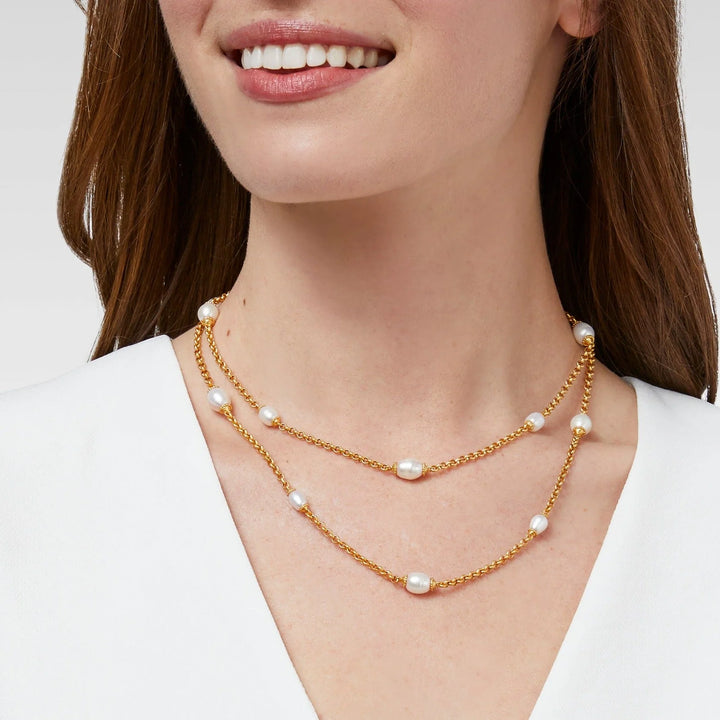 Marbella Station Necklace | Pearl