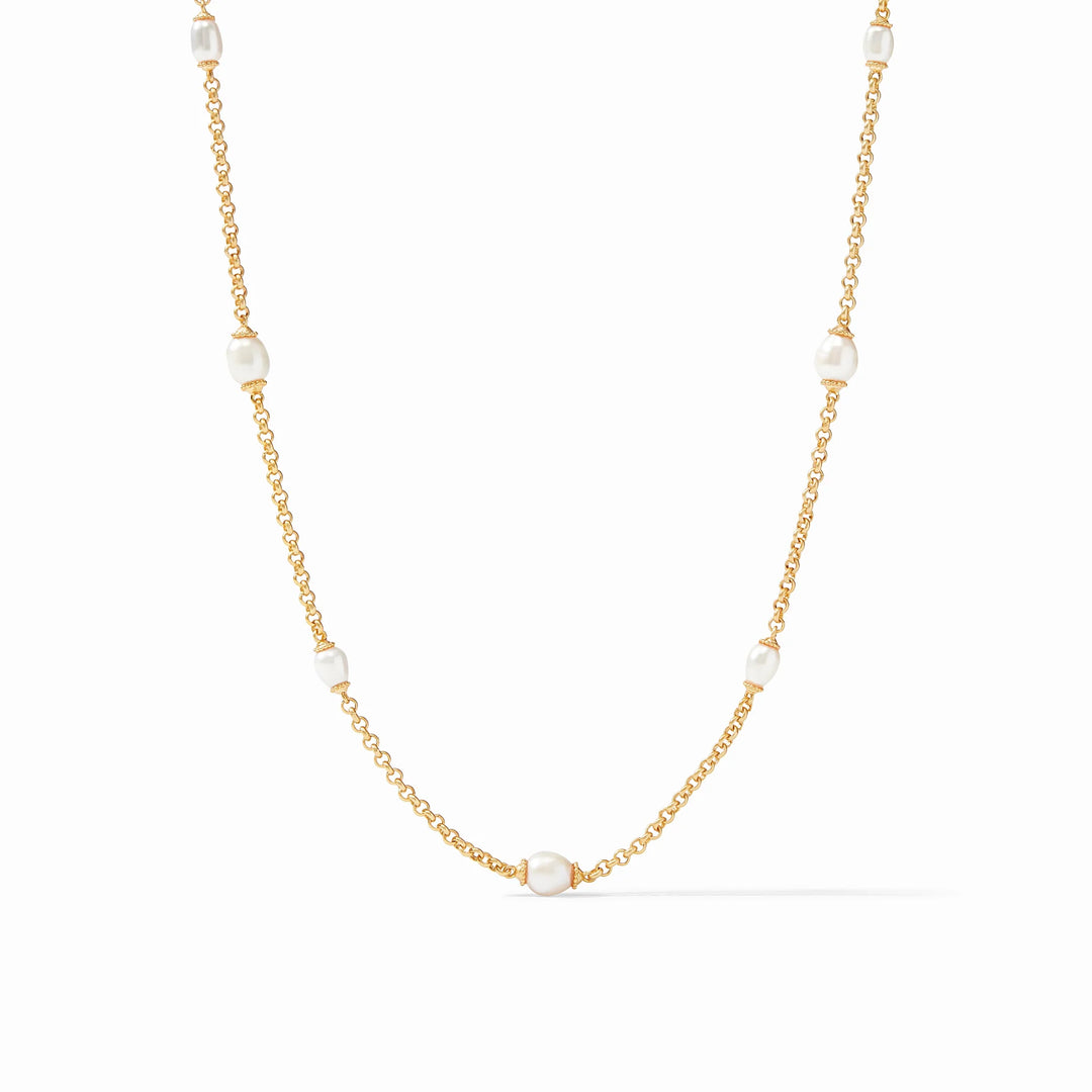 Marbella Station Necklace | Pearl