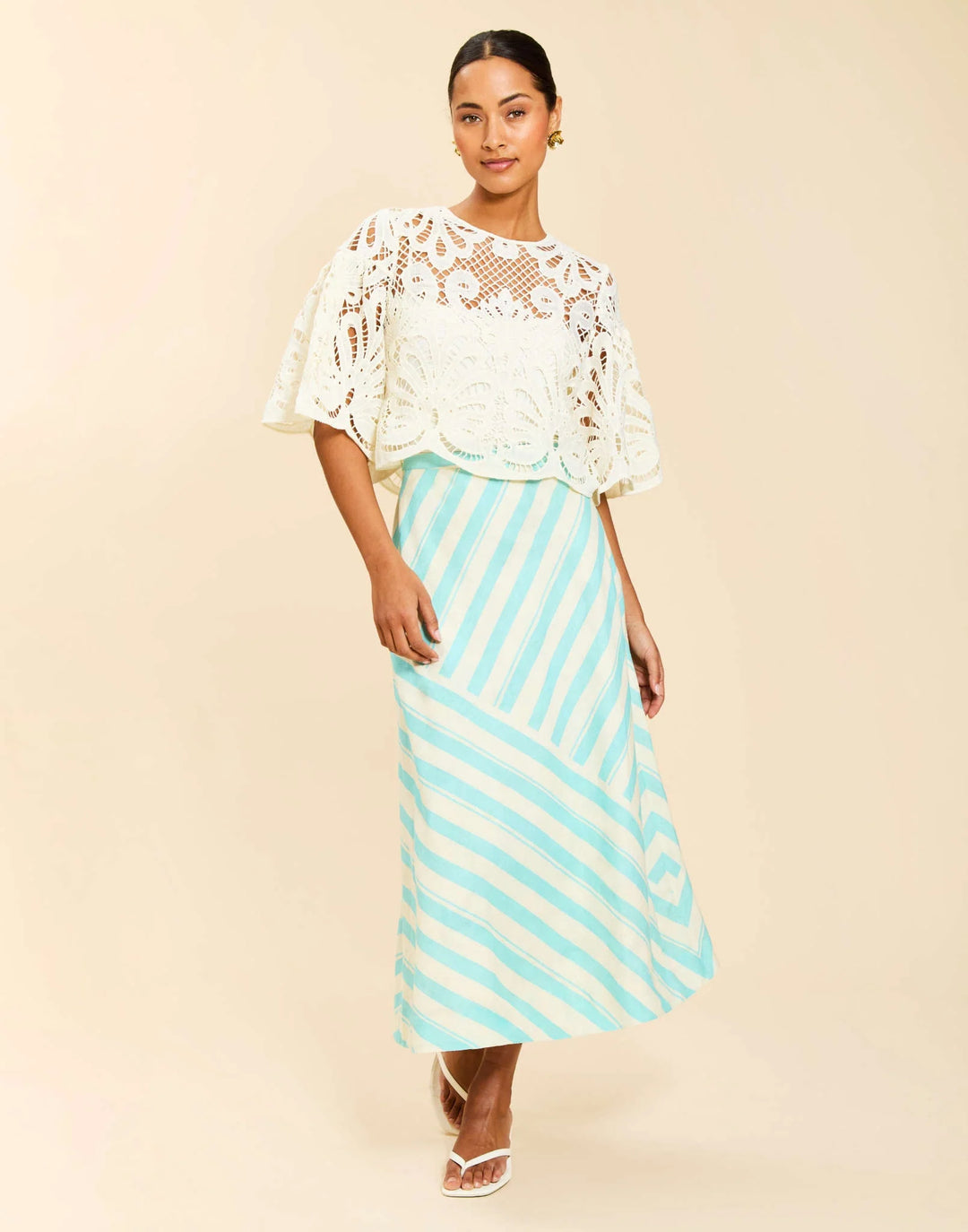 Marianna Lace Top | Ivory