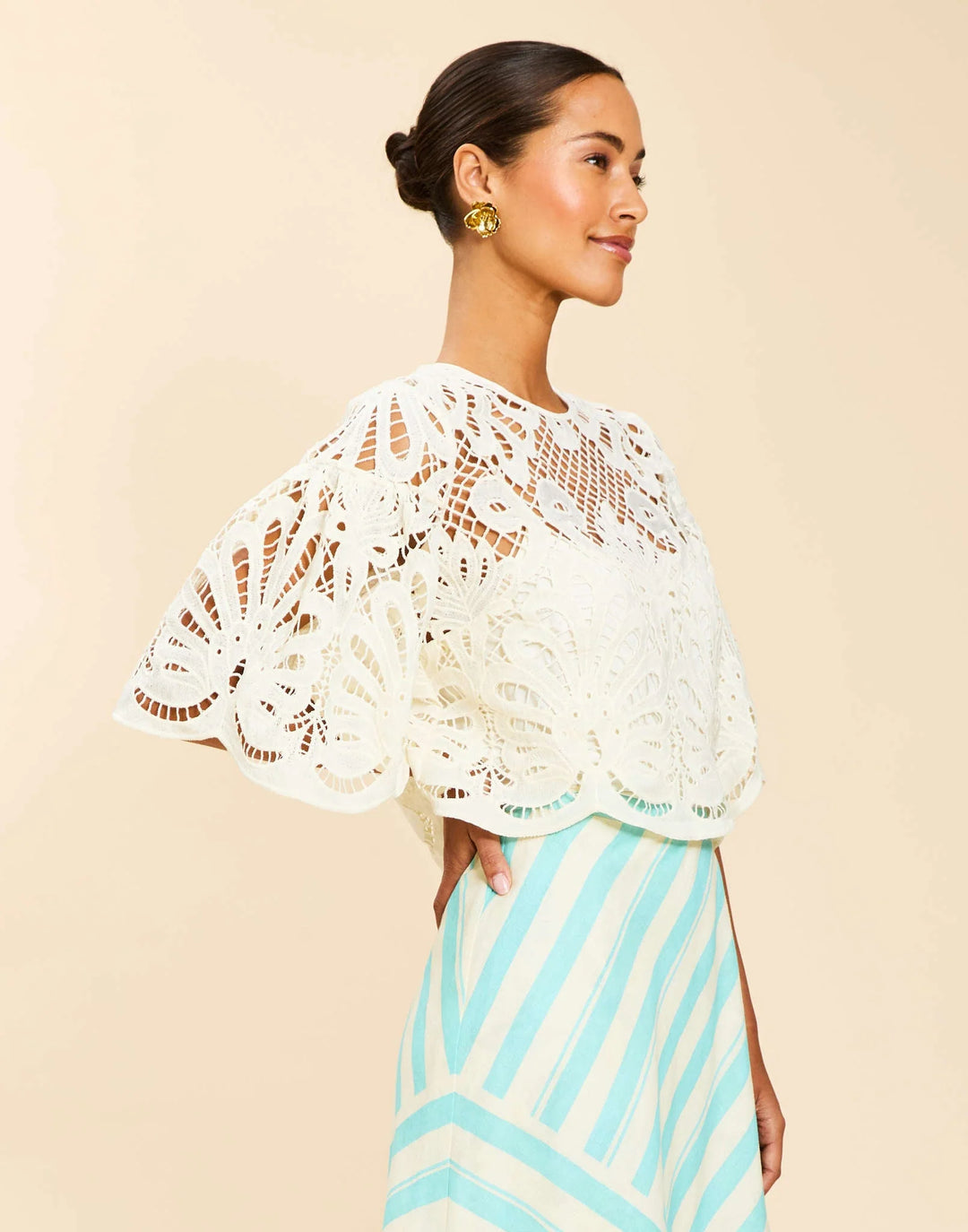 Marianna Lace Top | Ivory