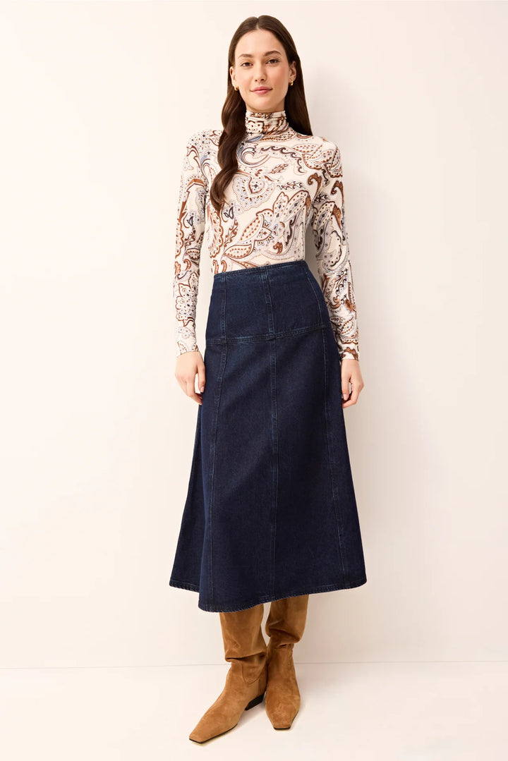 Yuko Skirt | Dark Wash