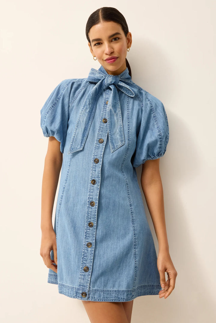 Esther Dress | Light Wash