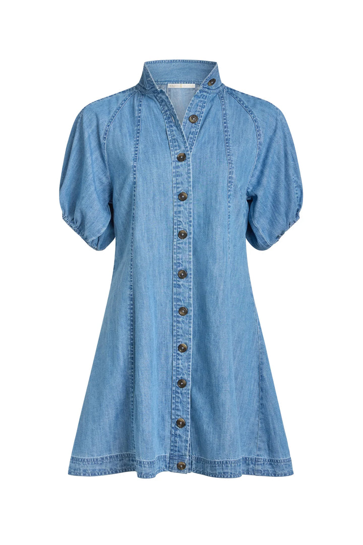Esther Dress | Light Wash