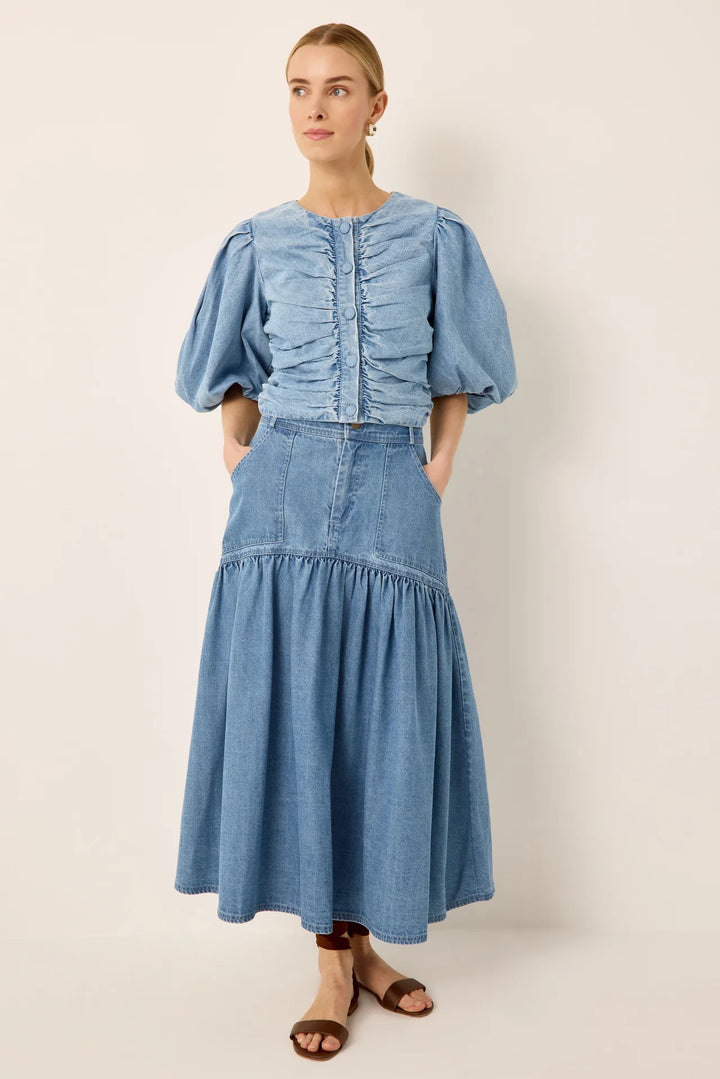 Sophie Skirt | Light Wash