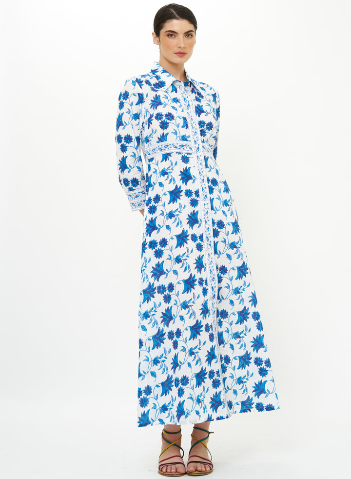 Shirt Dress Maxi | Marion Blue