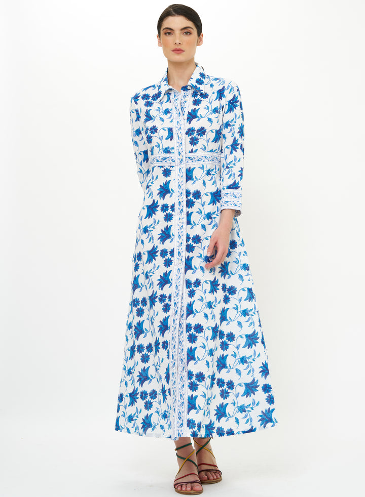 Shirt Dress Maxi | Marion Blue