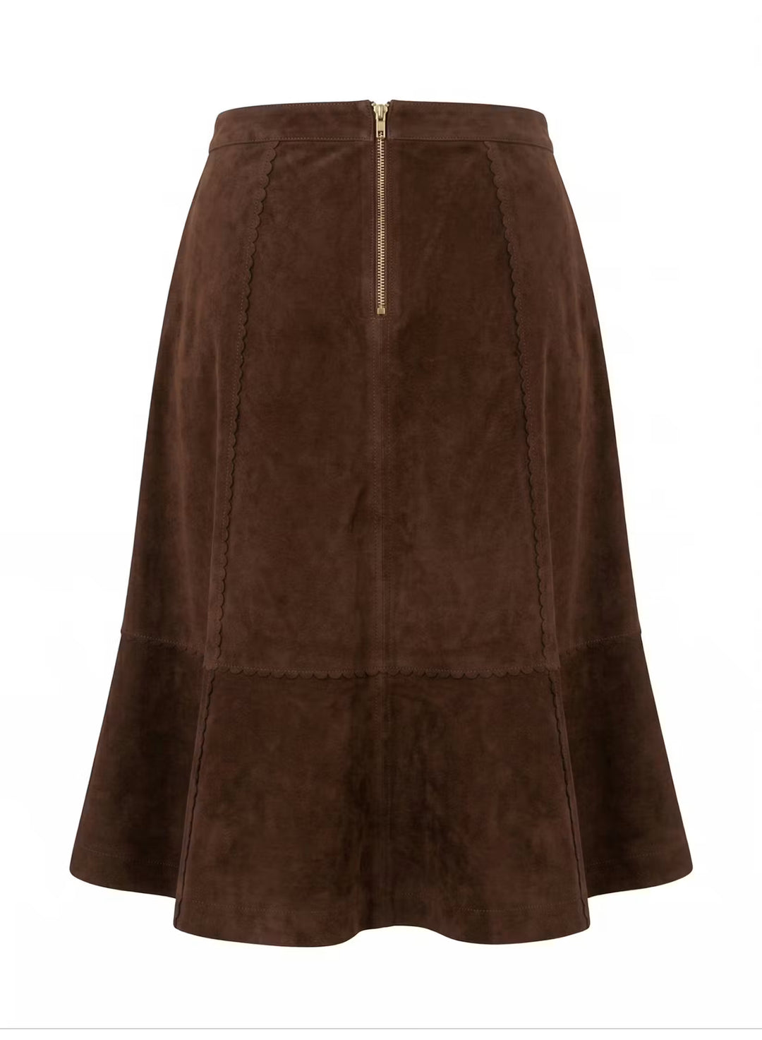 Maura Skirt | Chocolate Suede