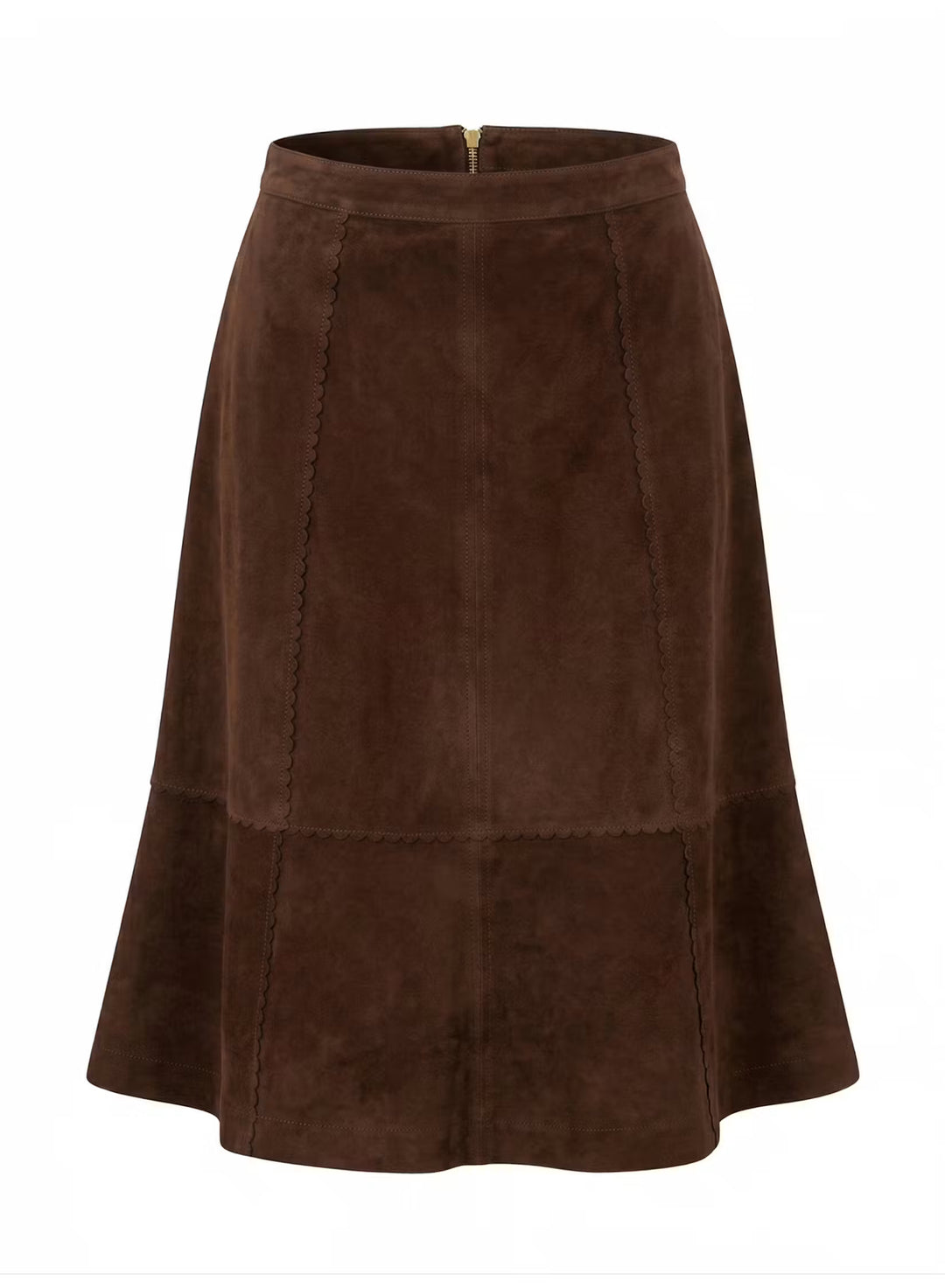 Maura Skirt | Chocolate Suede