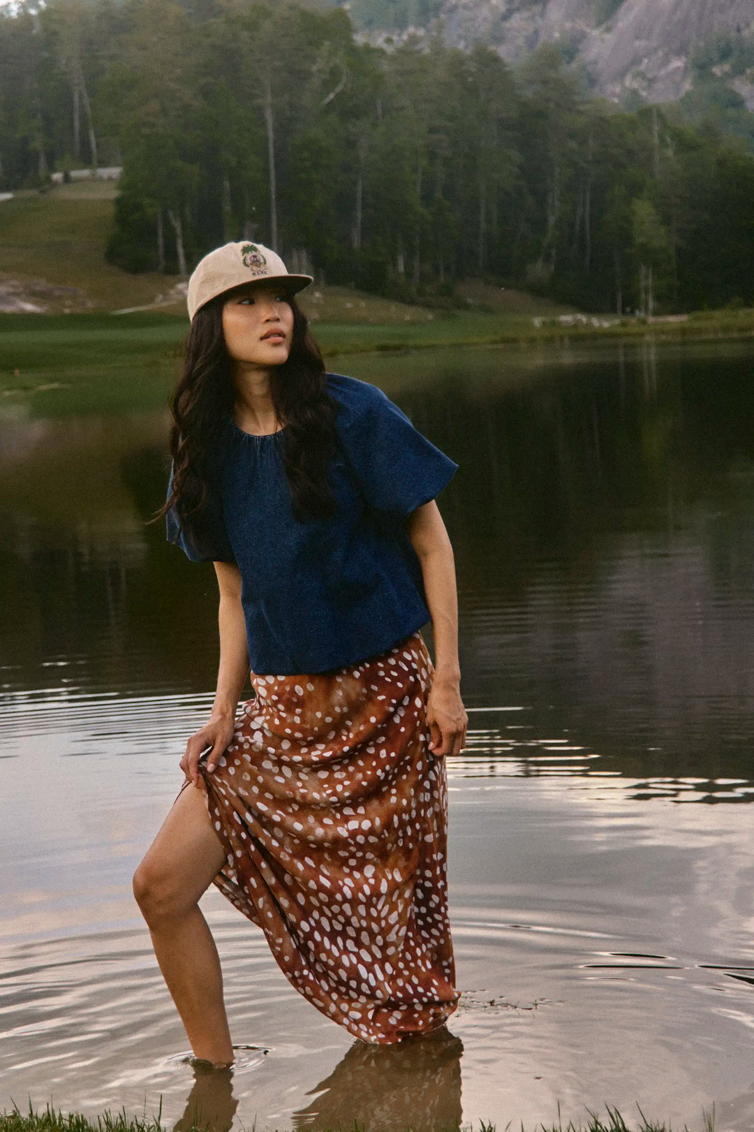 Mika Top | Blue Rigid Denim